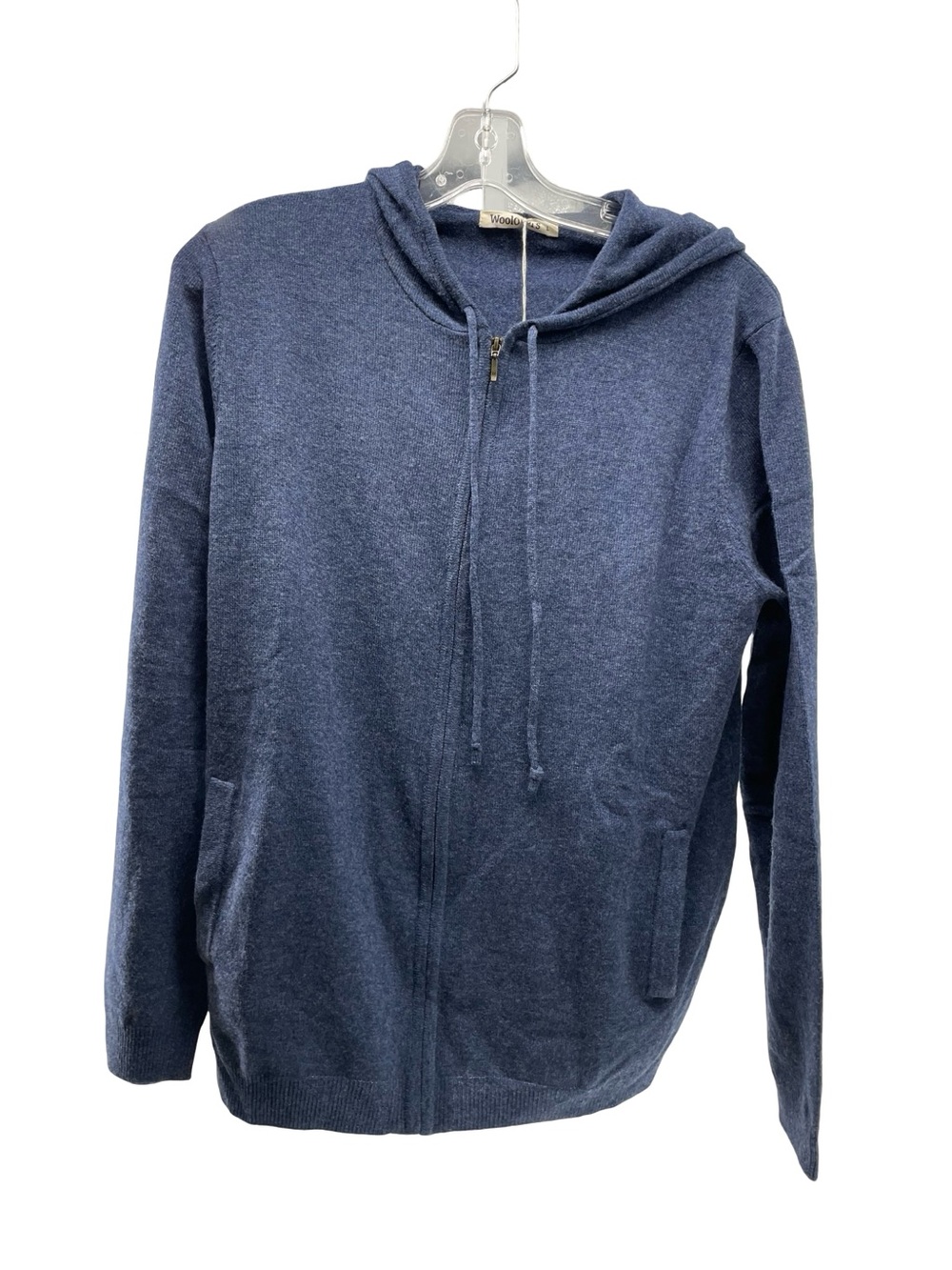 WoolOvers Luxe Lounge Hoodie Size L denim marl NWT